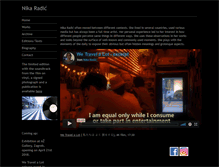 Tablet Screenshot of nikaradic.com